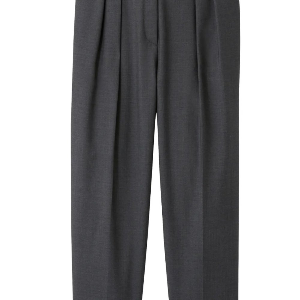 APC Cheryl wool trousers in heather grey NWOT